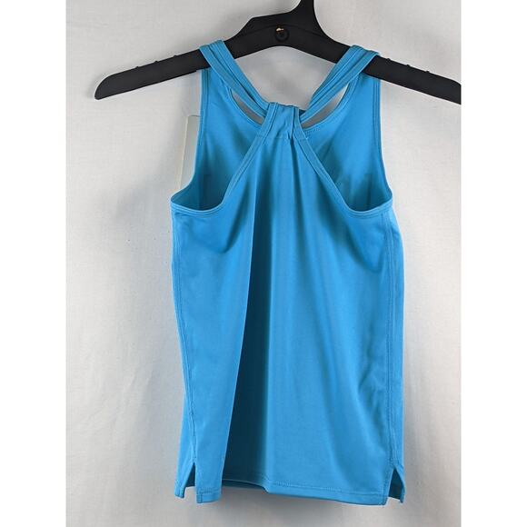 All in Motion 100% Goals Graphic Tank Turquoise Blue XS Performance Sleeveless - Picture 2 of 6